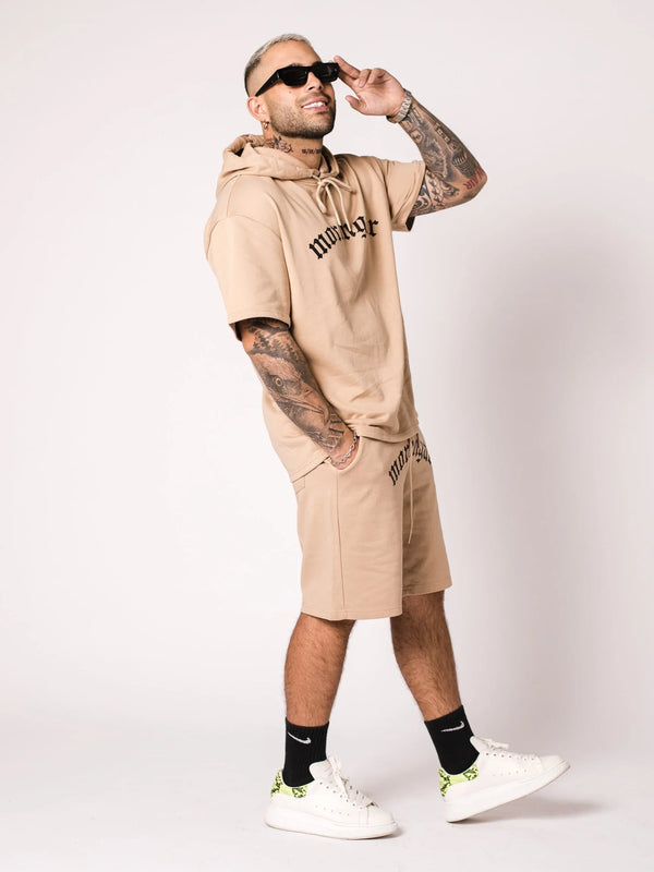 BERMUDA MORENGAR LOGO CURVADO BEIGE