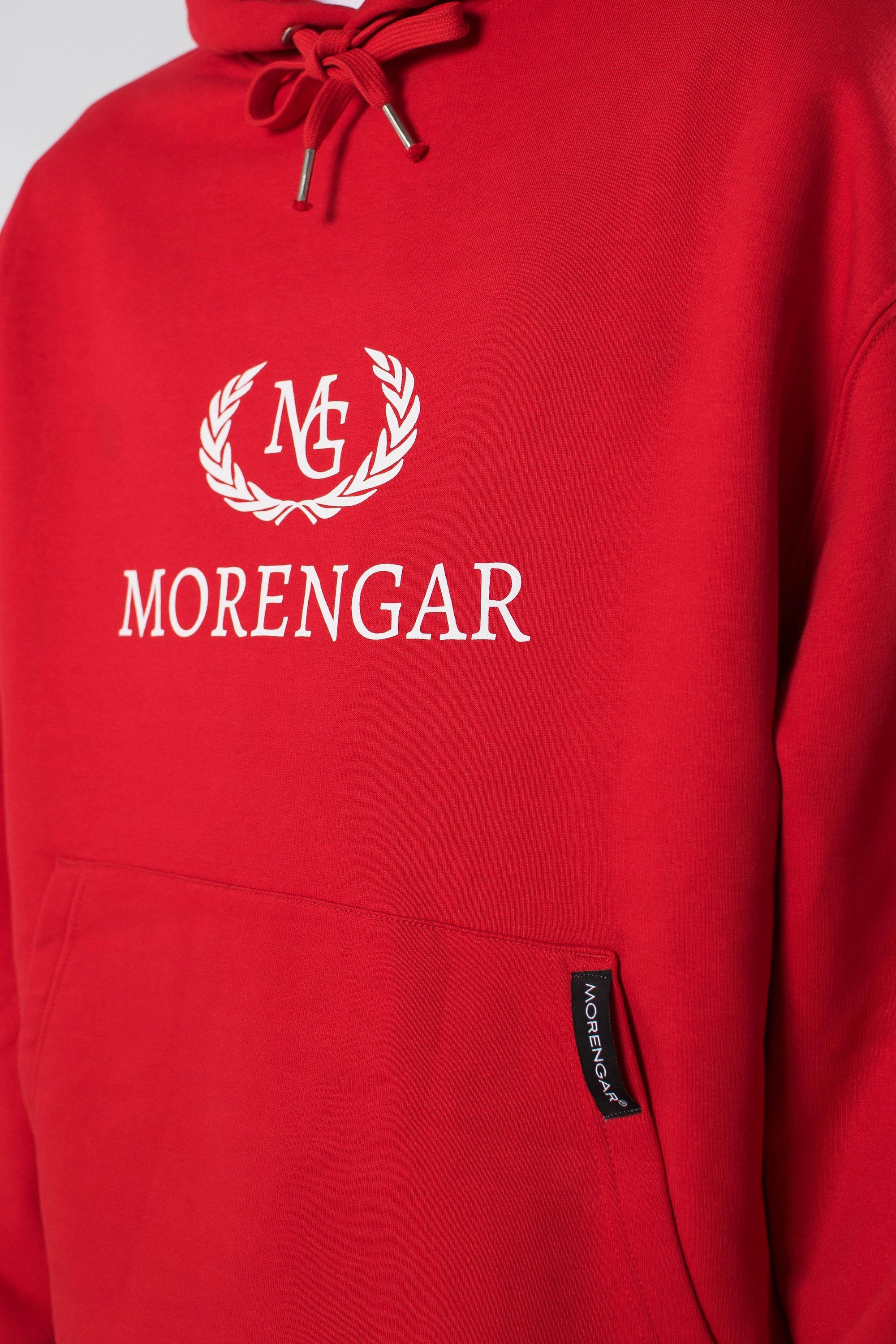 ORIGINAL LOGO HOODIE | RED 350-GSM