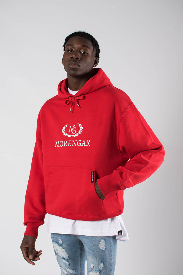 ORIGINAL LOGO HOODIE | RED 350-GSM