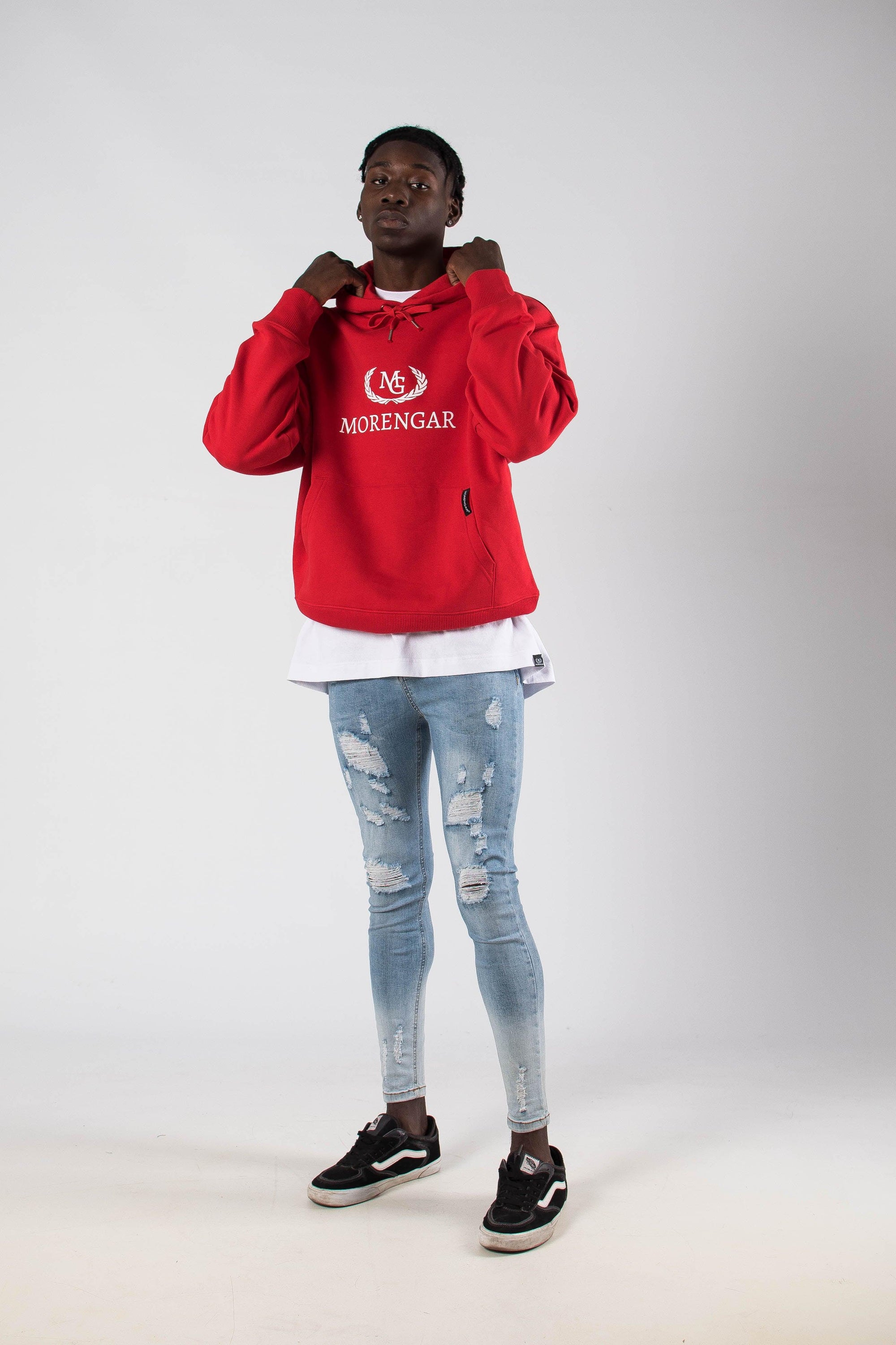 ORIGINAL LOGO HOODIE | RED 350-GSM