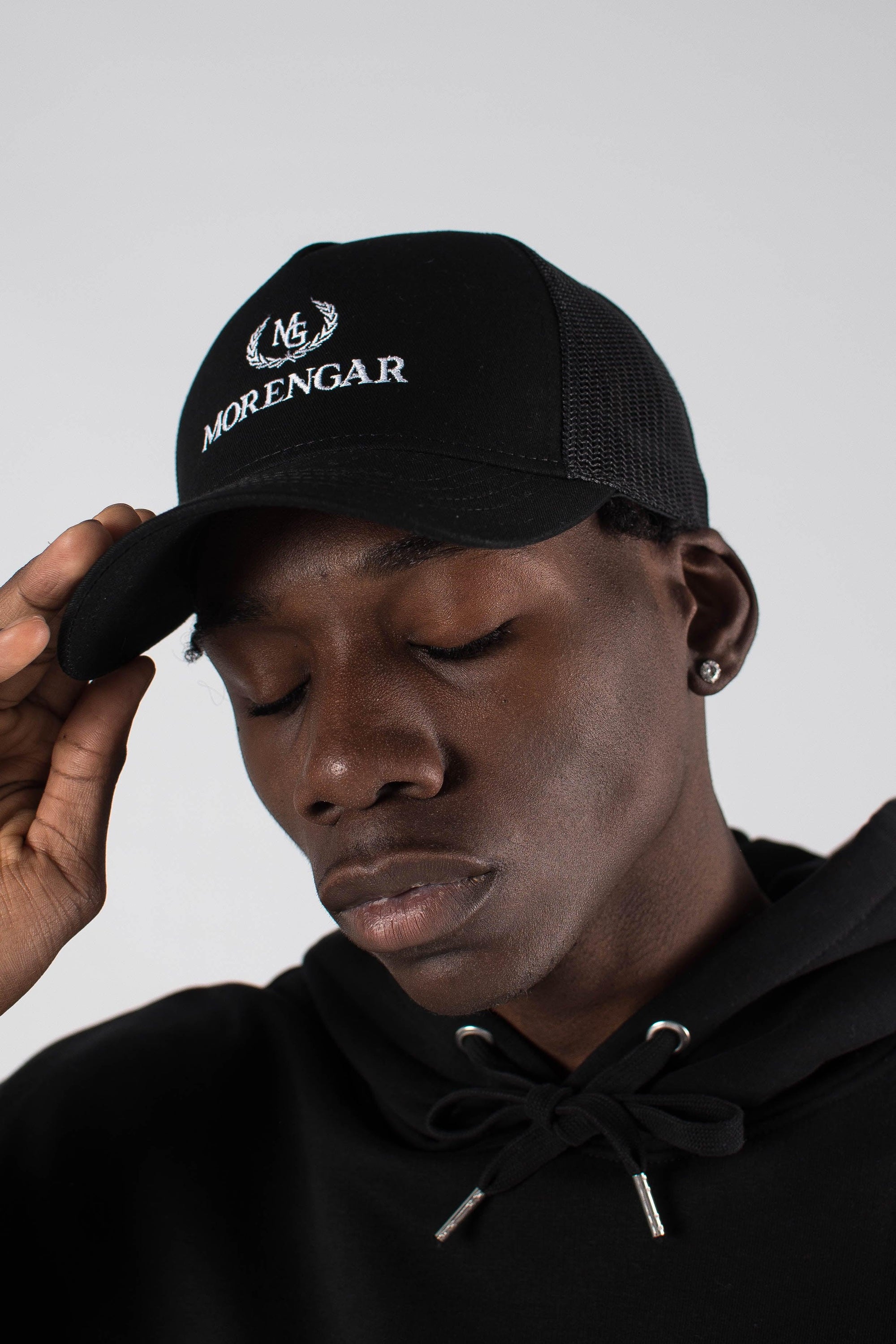 ORIGINAL LOGO HOODIE | BLACK 350-GSM