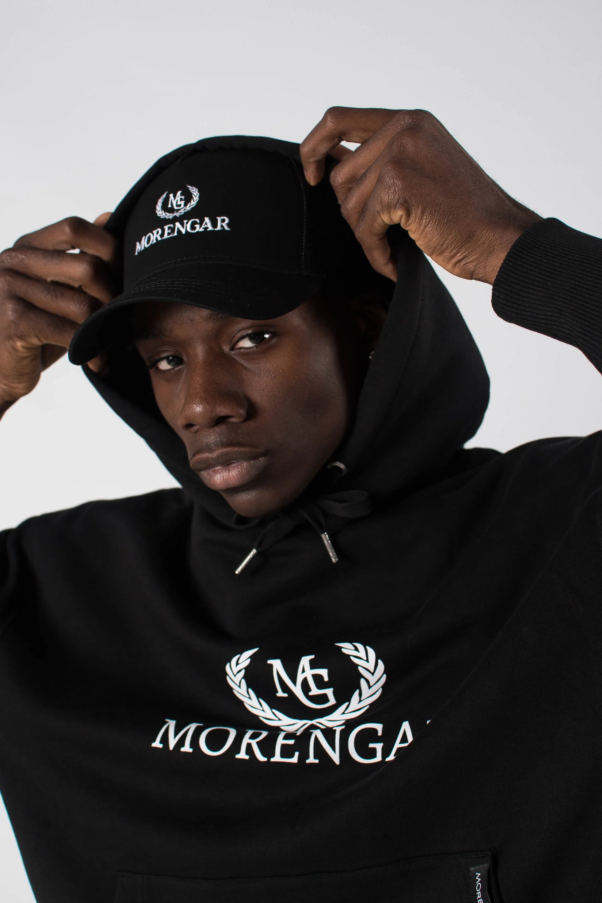 ORIGINAL LOGO HOODIE | BLACK 350-GSM