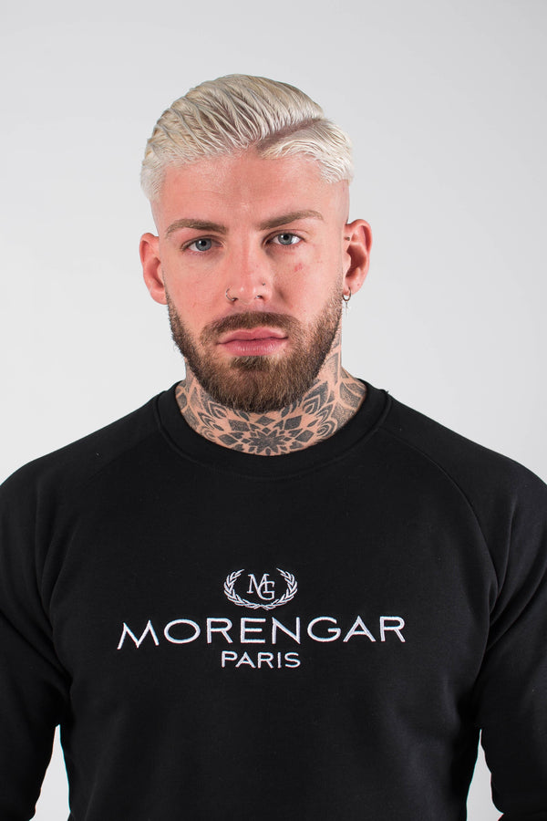 MORENGAR PARIS PULLOVER - SCHWARZ