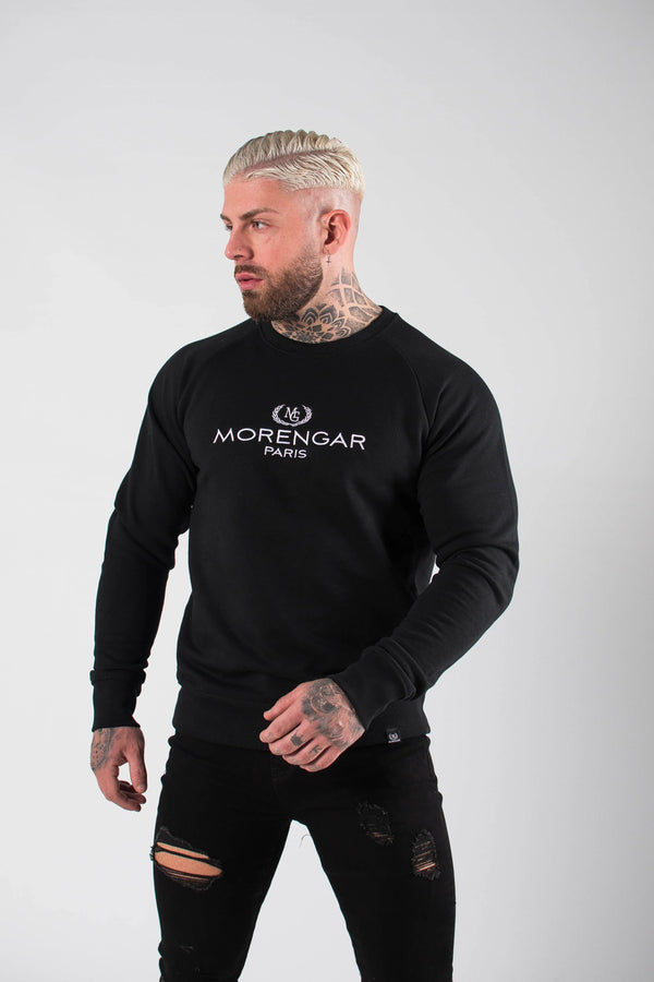 MORENGAR PARIS PULLOVER - SCHWARZ