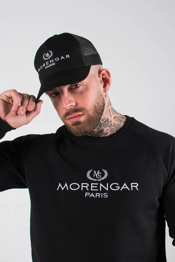 MORENGAR PARIS PULLOVER - SCHWARZ