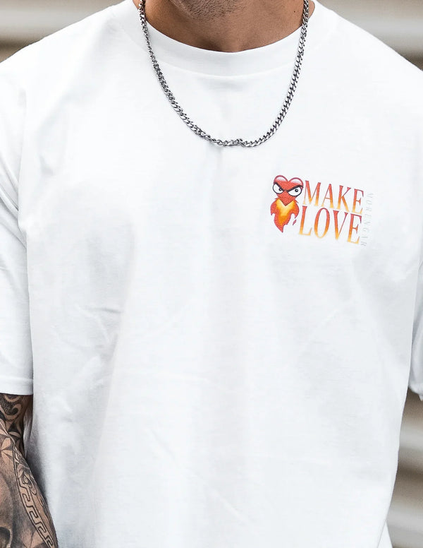 T-SHIRT MAKE LOVE | WEISS